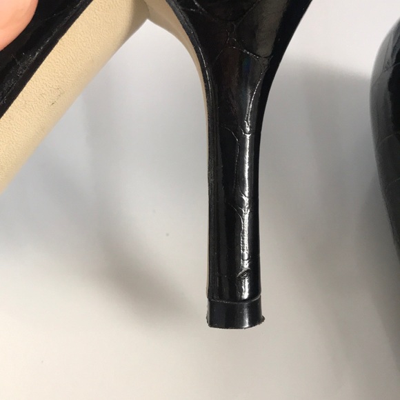 Enzo Angiolini Eamaylie 5.5M Black peep toe heels - Picture 11 of 16